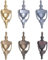 6 or 8 Victorian Solid Brass Urn Door Knockers - 6 Finishes (Satin Chrome, 6)