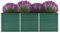 WIFESE Garten-Hochbeet Verzinkter Stahl 240x80x77 cm Grün Hochbeet Metall Hochbeete für Garten Pflanzenbett Kräuterbett Blumenkiste Dekorieren Eingang Balkon Terrasse Garten Stilvoll & Langlebig