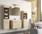 MINIO go for it - Badezimmermöbel Set Marit 2, ohne LED-Belechtung, Wandspiegelschrank, Schrank mit Waschbecken, Farbe: San Remo Eiche