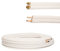 Tubo rame condizionatore 1/4 & 3/8 Kit tubi rame per climatizzatore Isolato Cartellati 1m-25m con dado o senza dado (con dado, 2m)