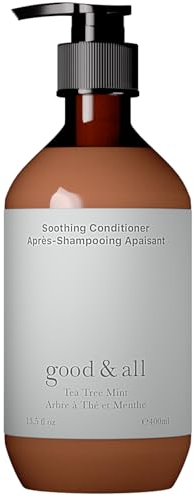 Good&All Conditioner für Trockene, Juckende Kopfhaut mit Teebaumöl, Pfefferminze - Sulfatfrei, Silikonfrei, Parabenfrei - Anti-Frizz - 400ml