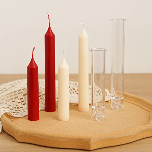 Tuzsocr Kerzengießform, 2PCS Kerzenform Für Die Kirche Weihnachten Abendessen Bei Kerzenlicht Valentinstag Heimtextilien