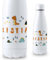 DEREGALOOS Botella Personalizada Animales Infantil | Botella de Agua Acero Inoxidable | Libre de BPA y Reutilizable | Botellas de Agua para Niños Escuela Colegio (DINOSAURIO, 700 ML)