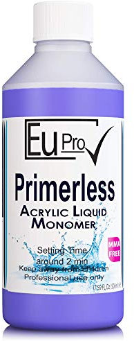Primerless. Built in Primer, Acrylic Liquid Monomer salon Sculpting Nails, need powder to work (500ml)