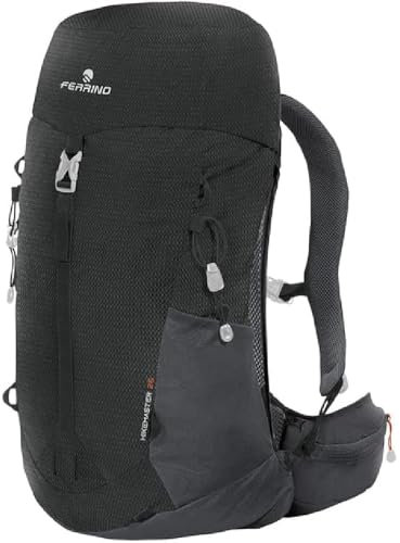 Ferrino Hikemaster 26 Trekking-Rucksack, 26 Liter, ideal für Bergwanderungen und schnelles Wandern (schwarz), Schwarz