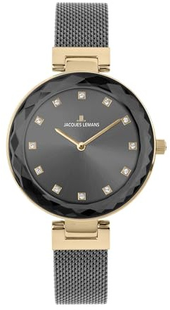 JACQUES LEMANS - Armbanduhr Milano - Quartz Uhrwerk - Gehäusedicke: 7.5 mm - Edelstahl - 5 ATM