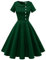 Wedtrend Cocktailkleid Rockabilly Damen Schuhe Kleid Rockabilly Kleider Damen mit Ärmel Petticoat Kostüm Retro Kleider Damen WTP20007 DarkGreen XS
