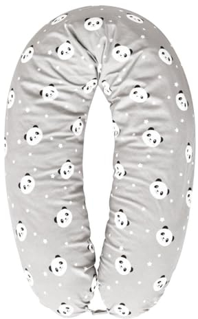 sei Design XXL Stillkissen Seitenschläferkissen - Musselin-Bezug personalisiert mit Namen Geburtsdatum: personalisierte Geschenke zum Geburt Baby Geschenk für Junge & Mädchen