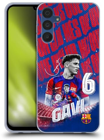 Head Case Designs Offizielle FC Barcelona GAVI 2023/24 Erstes Team Gel Handyhülle Hülle [Militärischer Schutzgrad] Kompatibel mit Samsung Galaxy A15