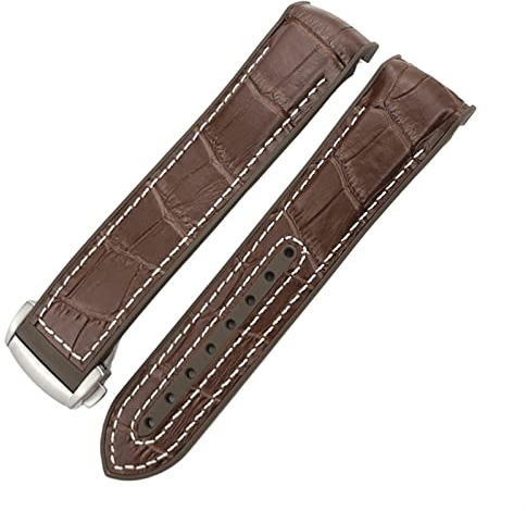 BRART Uhrenarmband für Omega Seamaster 300 AT150 Speedmaster 8900 PlanetOcean Seiko Lederarmband, 19 mm, 20 mm, 21 mm, 22 mm, 21 mm, Achat