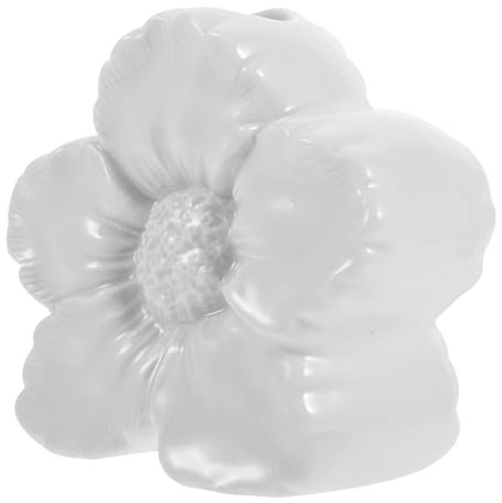 Cabilock Blütenblatt-vasenornamente Personalisierte Vase Knospenvasen Blasenvase Kreativer Blumentopf Rosenvase Kreative Blumenvase Krugvase Keramik Haushalt Container Weiß