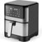 PRIJESSE Heißluftfritteuse | XXL 8 Liter | Heissluftfritteuse | 10-in-1 Digitale Airfryer | Smart Fritteuse | Backofen Ohne Öl | mit Digitalem Led Touchscreen | Spülmaschinenfest | 1500W | Schwarz