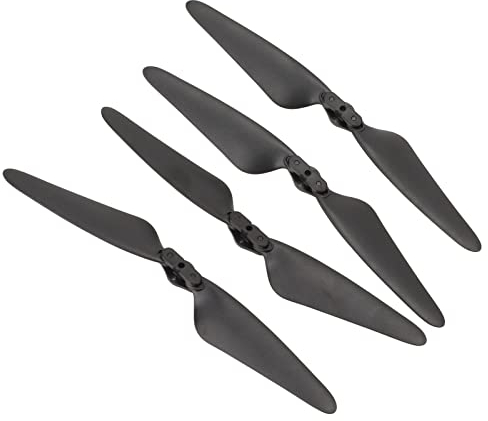 HERCHR Drohnenpropeller, 2 Paar Ersatz-RC-Flugzeugpropellerblätter, Quadrocopter-Ersatzteile, Zubehör Für SJRC F11S-Drohne, Schwarz