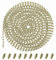 120 Inch Ceiling Fan Pull Chain Metal Beaded Pull Chains Extension 3.2mm Diameter Beaded Ball Light Extension Chains with 10 Connectors Light Chain Pulls Extenders (Gold)