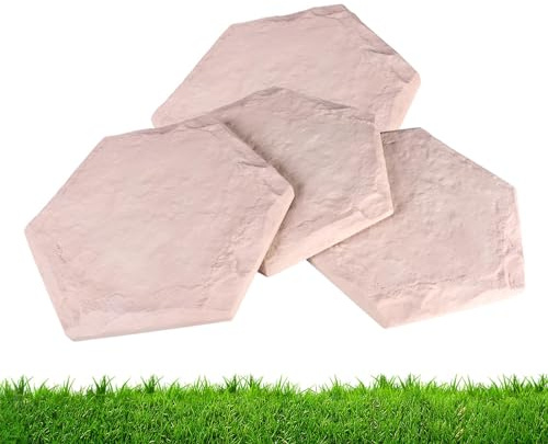 Trittplatten Für Den Außenbereich – Trittplatten Für Den Hof, Felsteppich Yard Rock | Wegpflasterstein-Hofplatten, Trittplatten, Gartenstufen, 4 Stück Zierplatten, Verzierungen Für Den Außenhofweg