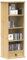 Brokky CD Cabinet Corona 40x30x110 cm Solid Wood Pine,Storage Unit Cabinet Furniture Bookcase Rack Tower Organizer Shelf Living Room Office