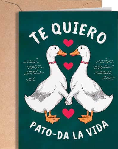 Tarjeta de Aniversario para Hombre, Mujer - Tarjeta de Aniversario Graciosa para Marido, Novio, Novia - Tarjeta de San Valentín para Pareja - Regalo de Feliz Aniversario para él o ella - EU 2
