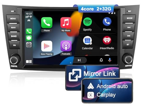 NIKOCENT 8 Zoll Touchscreen Autoradio für Benz E-Klasse W211 G-Klasse W463 CLS-Klasse W219 mit CarPlay, Android 13 Autoradio mit GPS FM DSP Rückfahrkamera Lenkradsteuerung (2GB+32GB)