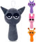 Philoctes Grau Plush,25 cm Plushies Horror Musikspiel Kuscheltier,Stofftier,Spielfigur Spielzeug für Mädchen und Jungen,Kinder Spielzeug für Fans & Sammler