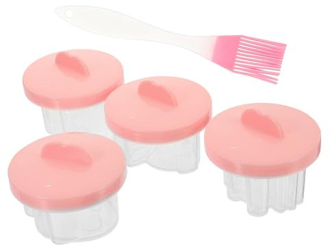 Zerodeko 4stücke Teiliges Dampfer Für Eier Mit Öl-pinsel -freie Eierbecher Für Babybrei Hitzebeständig Für Mikrowelle Und Dampfgarer Verschiedene Designs