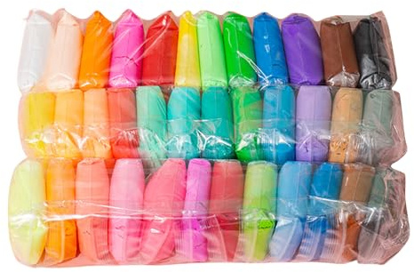 Generisch Air Dry Clay Kit - Crafts For Kids | Clay Magnet Kit | Modelling Clay Set With Tools & Accessories | Creative Art Supplies For Boys & Girls | Fun Gift For Bedroom, Living Room