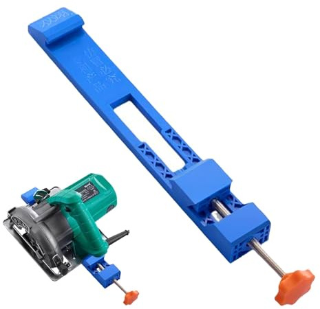 Circular Saw Guide Rail, Adjustable Adjustable Cutting Machine Base Guide for 4-6 Inches Base for Wood Cutting (Blue)
