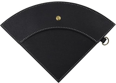 Flaroey PU Leather Coffee Filter Paper Storage Bag for Coffee Dripper Waterproof Coffee Filters Holder Pouch Camping Supplies,B