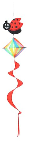 Alasum Moulin à Vent en Tissu Animal Coloré pour Décoration Extérieure Jardin et Fête, Spirale Suspendue Multicolore, Pliable sans Assemblage, pour Cour Patio Camping Plusieurs Styles