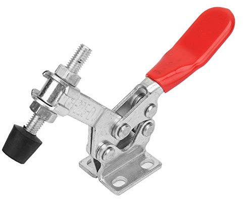 Schnellspann - Klemme, waagerechter Knebelspanner, verzinkter Stahl, 227 kg Zugkraft - Kompakte Montage, Ergonomischer Griff, Industrie & Werkstatt