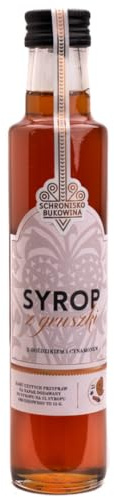 SCHRONISKO BUKOWINA Winterbirnensirup 250 ml – 36% Birnensaft | Mit Nelken und Zimt, fruchtig-würzig – ideal für Tee, Wasser, Cocktails, Desserts und winterliche Heißgetränke