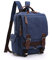 LOSMILE Mochila Hombres Mujer Lona Bolso de Bandolera La Bolsa de Mensajero Bolsa de Lona Bolsa de Hombro Messenger Bag BackPack. (Azul profundo)