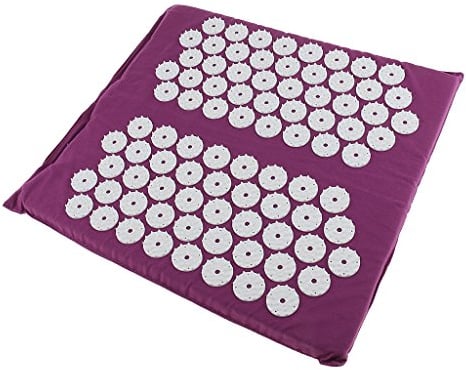 Fenteer Entspannungsmatte Akupressurmatte Fussmassagematte Reflexzonenmassage Fuß Massage Board, Stil 1 violet