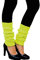 Oblique Unique® Sexy Damen Bein Stulpen Neon Strümpfe für 80er Jahre 80s Motto Party Fasching Karneval Tanzen Aerobic Kostüm Accessoires - Farbe wählbar (Neongelb)