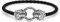 Thomas Sabo Lederarmband Tiger, Schwarz, 19, A1938-805-11-L19