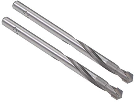 sourcing map 2 Stück Hartmetall Spiralbohrer Metallbohrer 5.2 mm für Edelstahl Kupfer Aluminium Zinklegierung Legierung Eisen