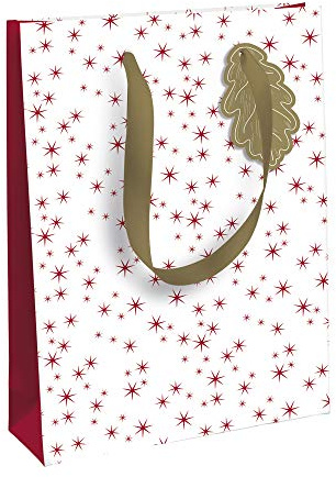 Clairefontaine X-29508-2C - Geschenktüte L, 26,5x14x33 cm, 210g, elegant und praktisch, 1 Stück, Liebesapfel