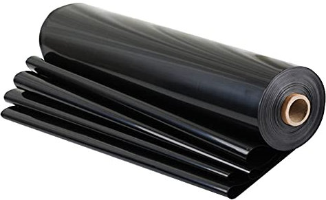 LLYLA HDPE Teichfolie Gummi,Teichfolie Schwarz UV-Beständig,Reißfest Umweltfreundlic,für kleine Teiche Fischteiche Gartenbrunnen