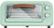 JYCDD Mini Four Compact 12 L rétro et léger/température contrôlée de 90 à 230 °C/minuterie de 60 Minutes avec arrêt Automatique, 800 W, Porte en Verre trempé,Vert
