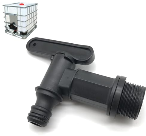Robinet Cuve Adaptateur de boîte de Rangement d'eau IBC de citerne en plastique, filetage 3/4'' pour stockage de citerne IBC