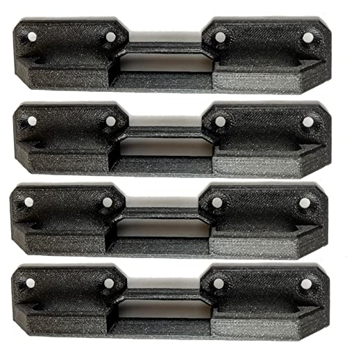 ULROAD 4x Halter für L-BOXX Bosch Sortimo L-SAFE Sicherung Fixierung Halterungen zum Aufschrauben | Für alle Bosch L BOXX Werkzeugkoffer Rollbrett Rollwagen selber bauen Montage Zubehör