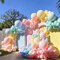 189 pezzi Pastello Arco Palloncino Kit Colori Assortiti Palloncini Macaron 5M16ft Lattice Arcobaleno Palloncino Ghirlanda Kit Pastello per Compleanno Matrimonio Natale Baby Shower Party