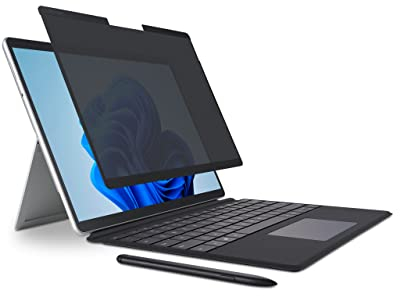 Kensington MagPro Elite Magnetic Privacy Screen Filter for Surface Pro 8, Removable Protector, Anti-Glare and Blue Light Reduction, Easy On/Off, Designed Exclusively for Microsoft Surface (K51700WW)