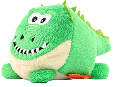 Minifeet Schmoozies Krokodil - 2in1 Plüschtier & Displayreiniger mit Unterseite aus Mikrofaser - kuschelig weich - Geschenk für Baby Kinder Freunde Schulstart Einschulung | Höhe: 11 cm