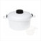 VIVAAS Microwave Pressure Cooker - Ideal for Rice Vegetable Healthy & Hygienic Food, Way to Cook Fast & Easy Cooking, with Measuring Cup, Spatula and Recipe Book