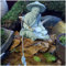 livelyfish Asian Aquarium Decorations Statue Small Japanese Bonsai Figurines Zen Garden Decorations Sandstone Ornament for Fish Tank Home Decor, A2