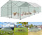 YRHome Hühnerstall Freilaufgehege Freilaufgehege mit Wasserabweisendes PE-Farbtuch, Schloss & Verzinkter Stahlrahmen Freigehege Hühnergehege für Huhn, Ente, Gans, Hund - 3x8x2m