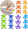 18PCS Bath Toys, Silicone Mold Free Bathtub Toys, Sensory Toys for Kids