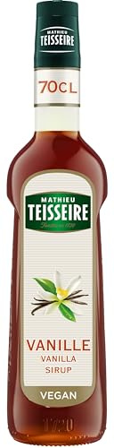 Mathieu Teisseire Vanille Sirup, für Getränke, Erfrischungsgetränke, Cocktails, Kaffee und Desserts, Flasche 70 cl