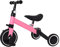 2 in 1 Kinder Dreirad & Laufrad & Balance Bike mit verstellbarem Sitz und Lenker, Kinder Tricycle mit abnehmbaren Pedalen, für Kinder von 1-3 Jahre alt-2 in 1 (rosa)