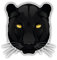 WildeBabsKLBT 11cm Hochwertiger Premium Auto-Aufkleber Sticker Decal Autoaufkleber Klebefolie Schwarzer Panther Gesicht H2230